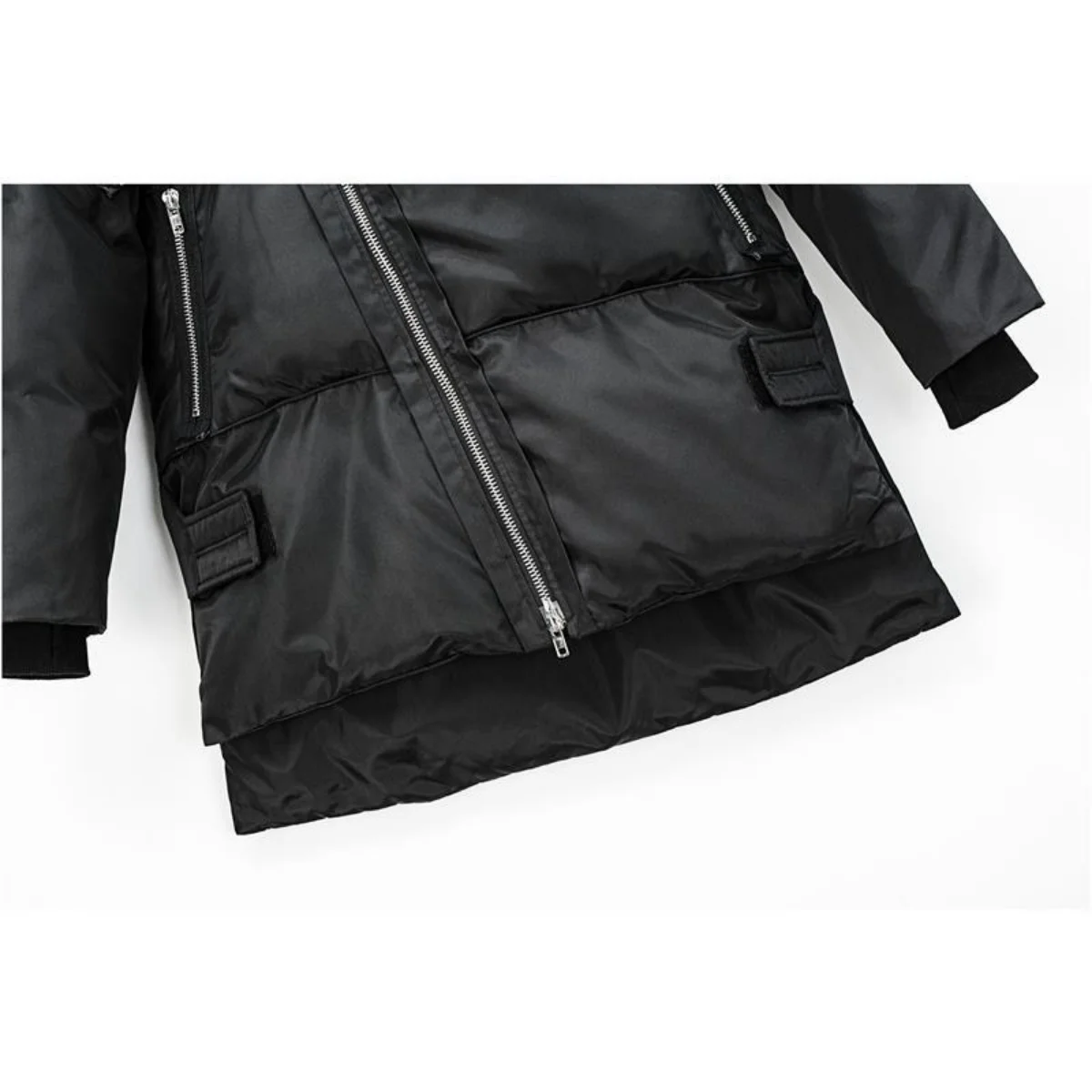 Men's Jacket Parkas Men's Winter Jackets Men's Cold Jacket Medium Length Thicken Warm Personalized Diagonal Zipper Cotton Coat