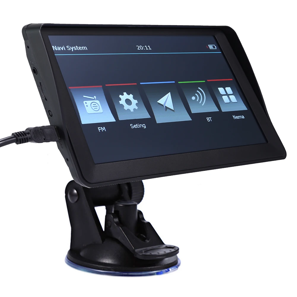 

G101 Car GPS Navigation Latest Europe Map Sat Nav Ruck GPS Navigators Automobile Capacitive Screen FM Voice Prompts Navigators