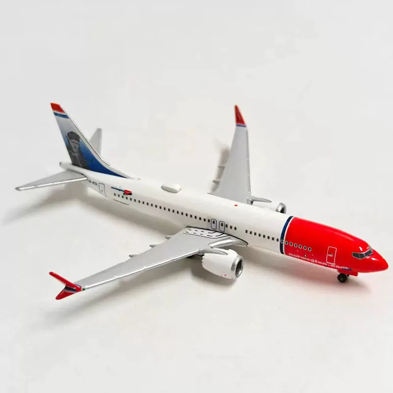 Фото Модель самолета Herpa Diecast Alloy 1:500, масштаб 737 Max, 8 пассажиров, для коллекций и демонстрации №4