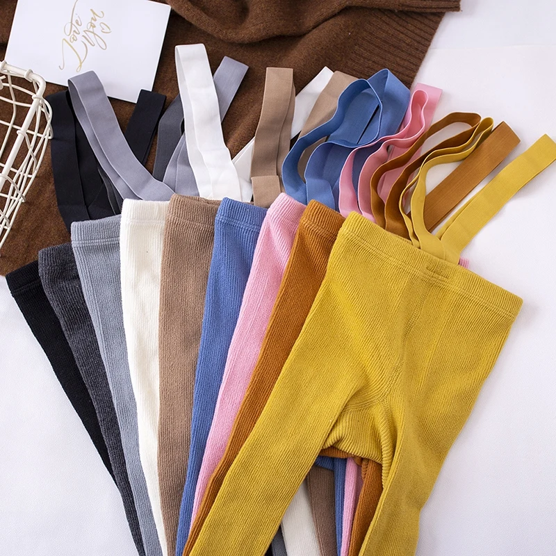 

Cotton Baby Pantyhose Newborn Baby Pants High Waist Cross Straped Baby Leggings Baby Boys Girls Pants