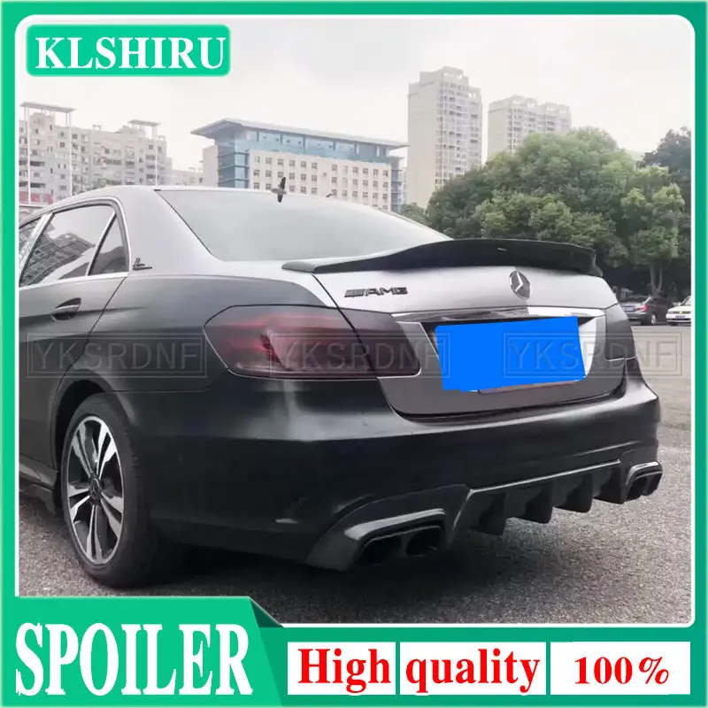 

Carbon Fiber Car Rear Bumper Diffuser Lip Spoiler Bracket Exhaust Plate For Mercedes Benz E Class W212 E63 AMG 2008-2016