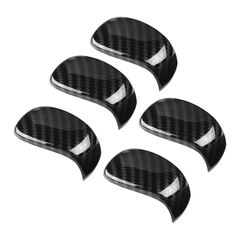 

5X ABS Carbon Fiber Interior Trim Steering Wheel Gear Shift Knob For Honda Accord 10Th 2018-2020