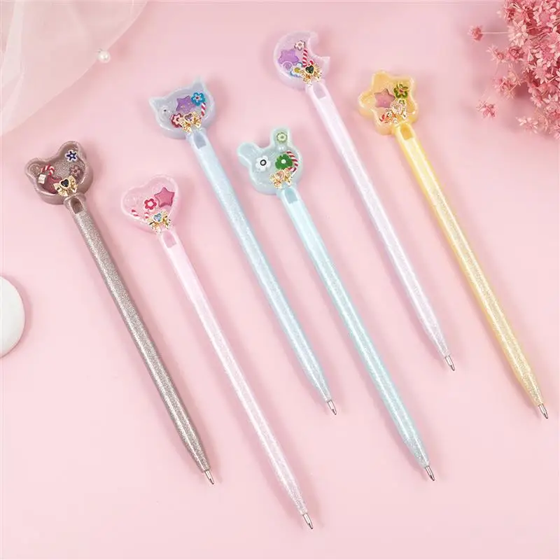 Kawaii Pen Resin Mold Epoxy Resin MoldsI with Ink Pen Refills Cute Shaker Resin Casting Molds for DIY Resin Crafts Making