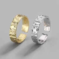 925 sterling silver rings 2022 bump gold plated fine jewelry for women trendy beautiful finger open band for birthday