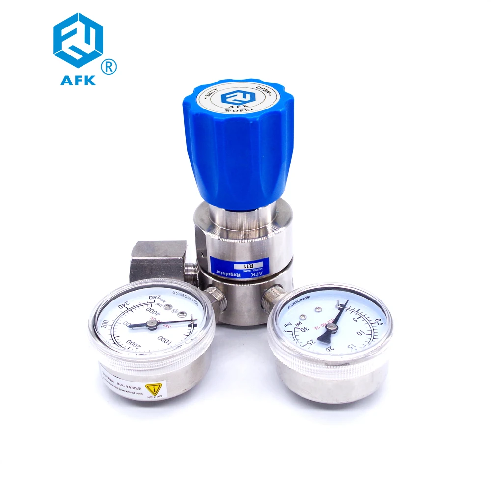 

Stainless Steel 316 Cv 0.15 Low Pressure Helium Gas 10 Psi Pressure Regulator