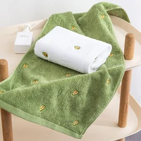 100 cotton women men thick face bathroom towel avocado ambroidered soft comfortable adult beach water absorbent face towel