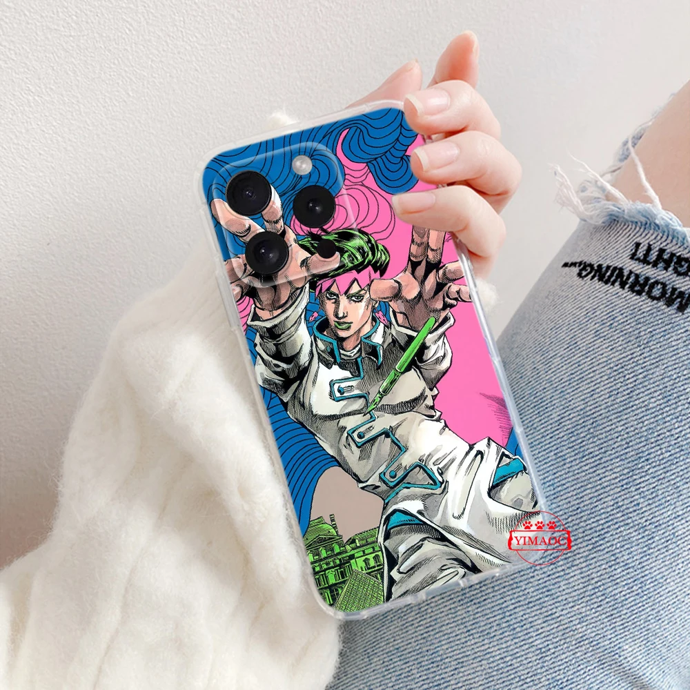 Японское аниме JoJo Soft чехол для Moto G9 Powe One Action Fusion Pro E12 E22I E22 G52 G42 G32 G22 G23 Z2 Z Play P40 P30 Edge 30