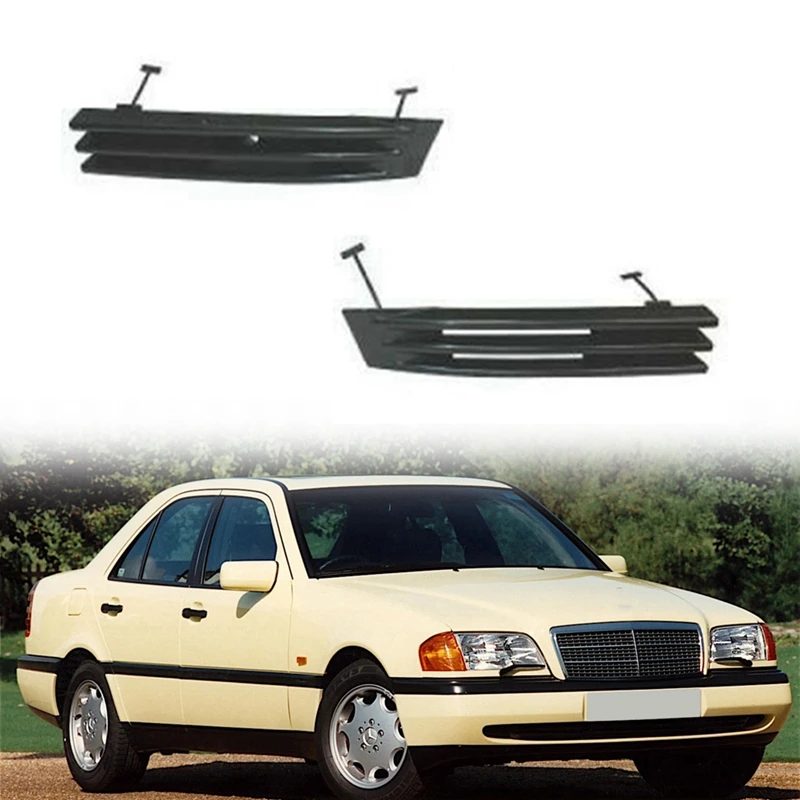 

1Pair Car Front Bumper Tow Hook Cover Cap Towing Hole Lid Trailer Trim Cap For Mercedes Benz C Class W202 1993-1997