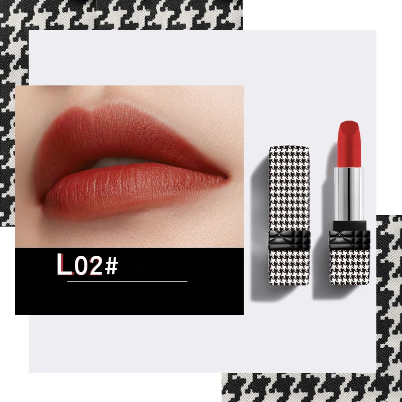 Матовая помада бархатная Помада для губ тонированный тинт бальзам Ретро стиль