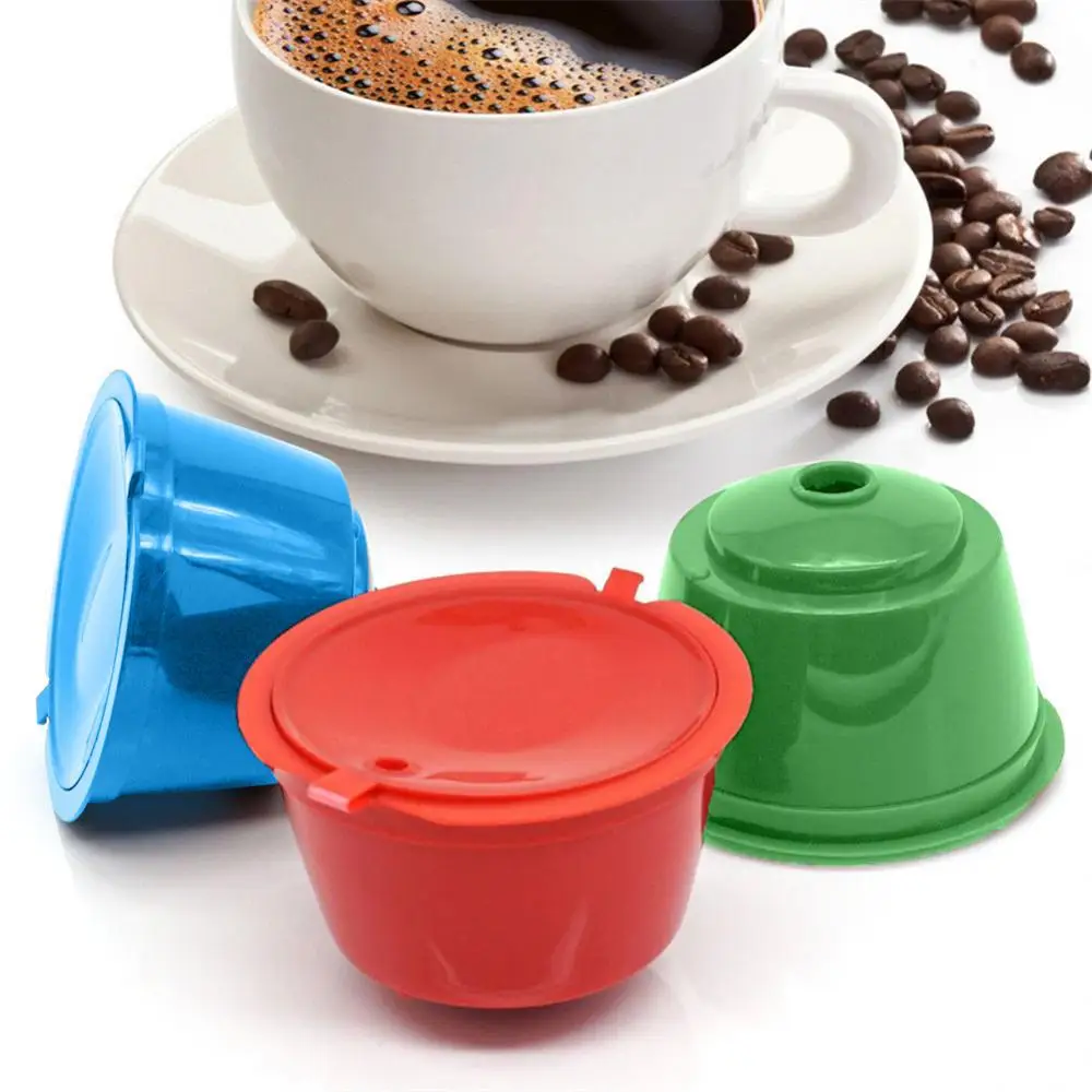 

Reusable Dolce Gusto Coffee Machine Capsule Filter Cup Refillable Cap Spoon Coffee Pod Strainer Capsules Dolce Gusto Refill 1pc