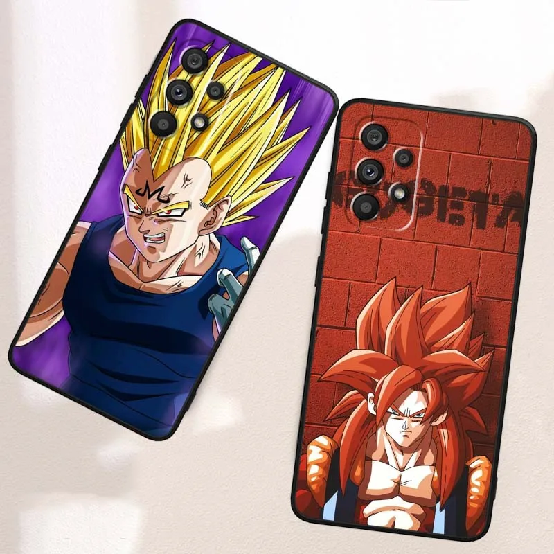 Фото D-Dragon Balls Bardock для Samsung A73 A72 A71 A55 A54 A53 A52 A51 A13 A22 A16 A15 A12 A14 A05 A06 5G Черный чехол для телефона №2