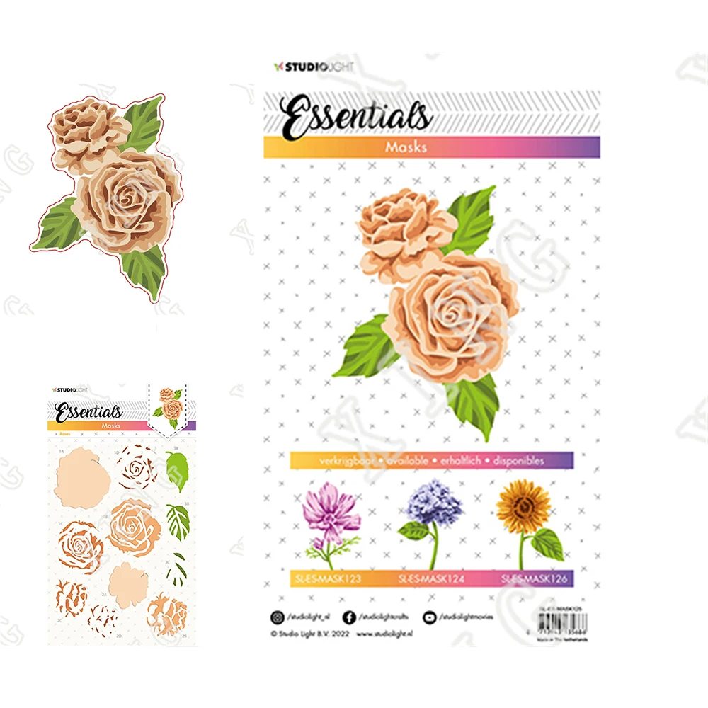 

Hot Sell New Roses Layered Production Stencils Handmade Diy Hot Sale Painting Scrapbook Coloring Embossed Photo Album Decoration