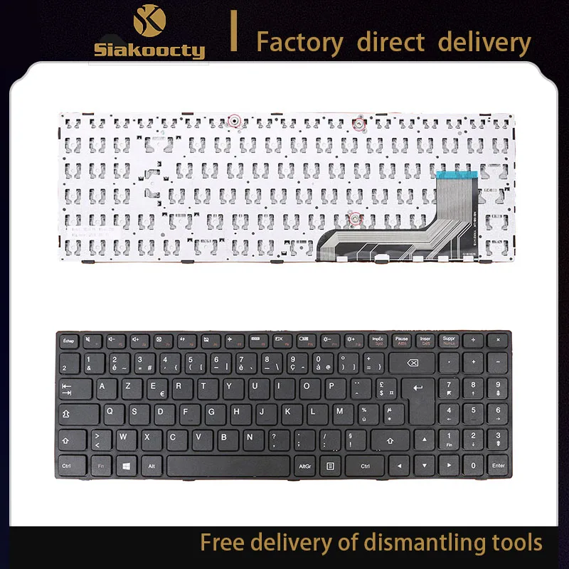 

Siakoocty french laptop keyboard for Lenovo ideapad 100-15 100-15IBY 300-15 B50-10 FR language layout black keyboard Hot and New