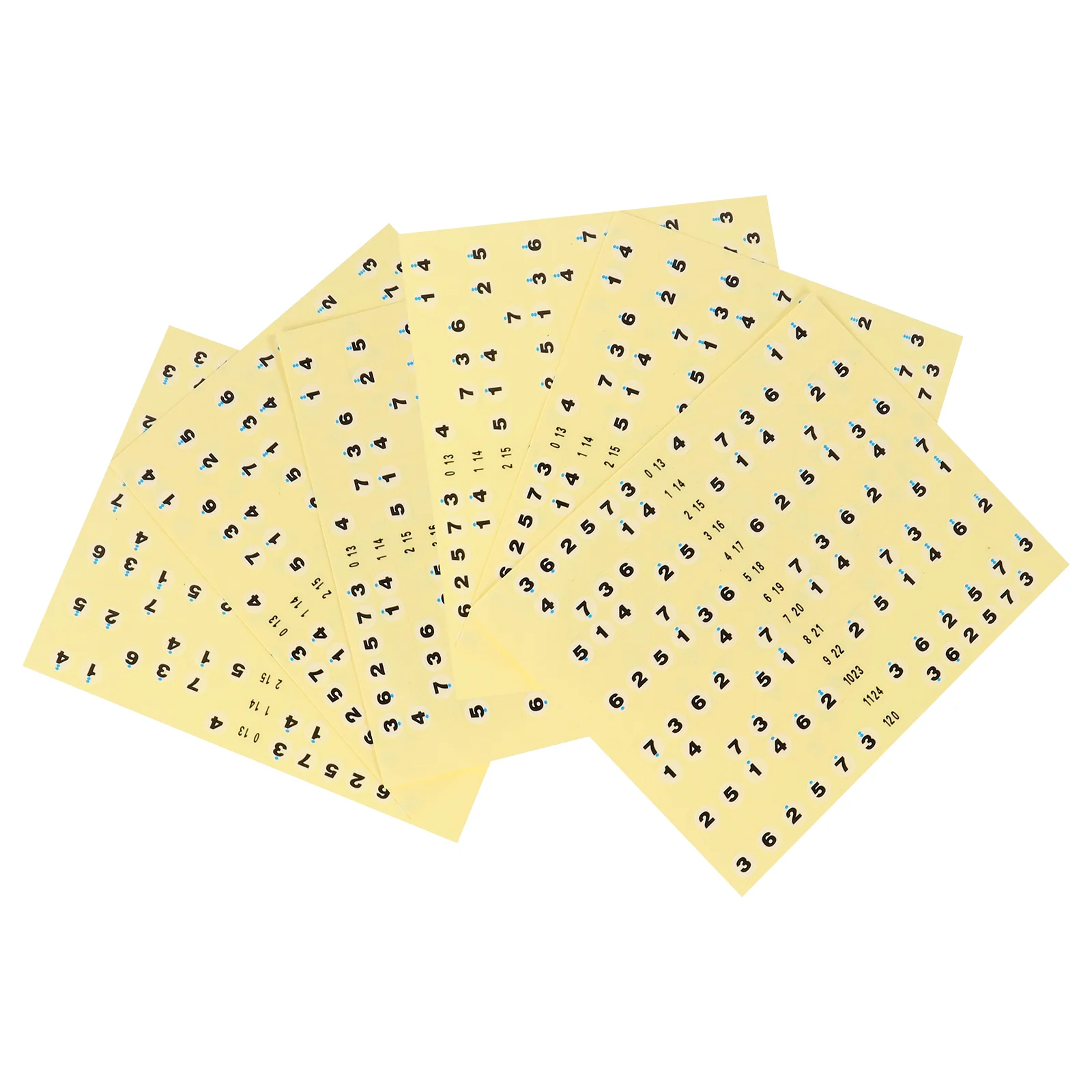 7 шт. наклейки на гриф гитары номер наклейка