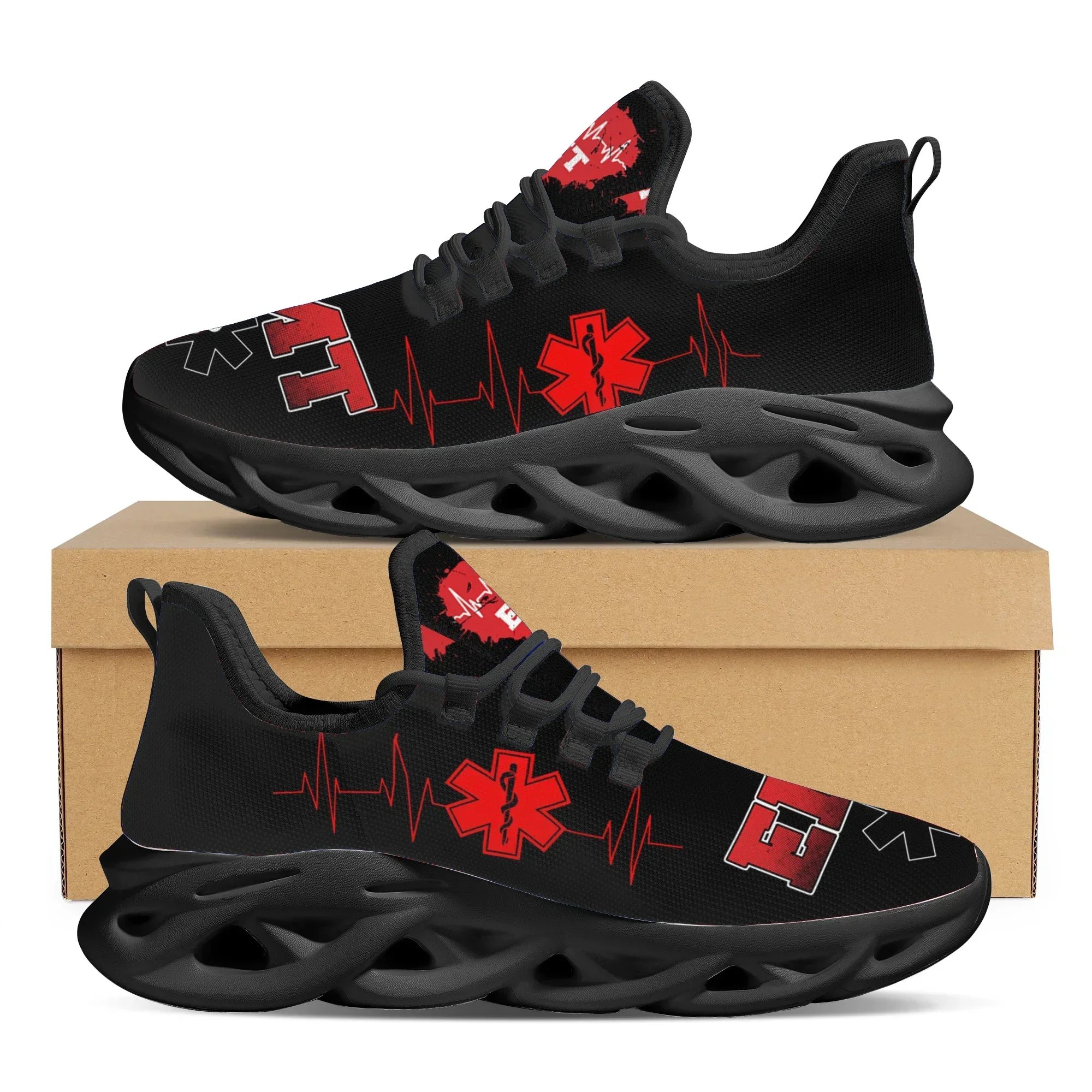 Кроссовки женские дышащие на плоской подошве с принтом