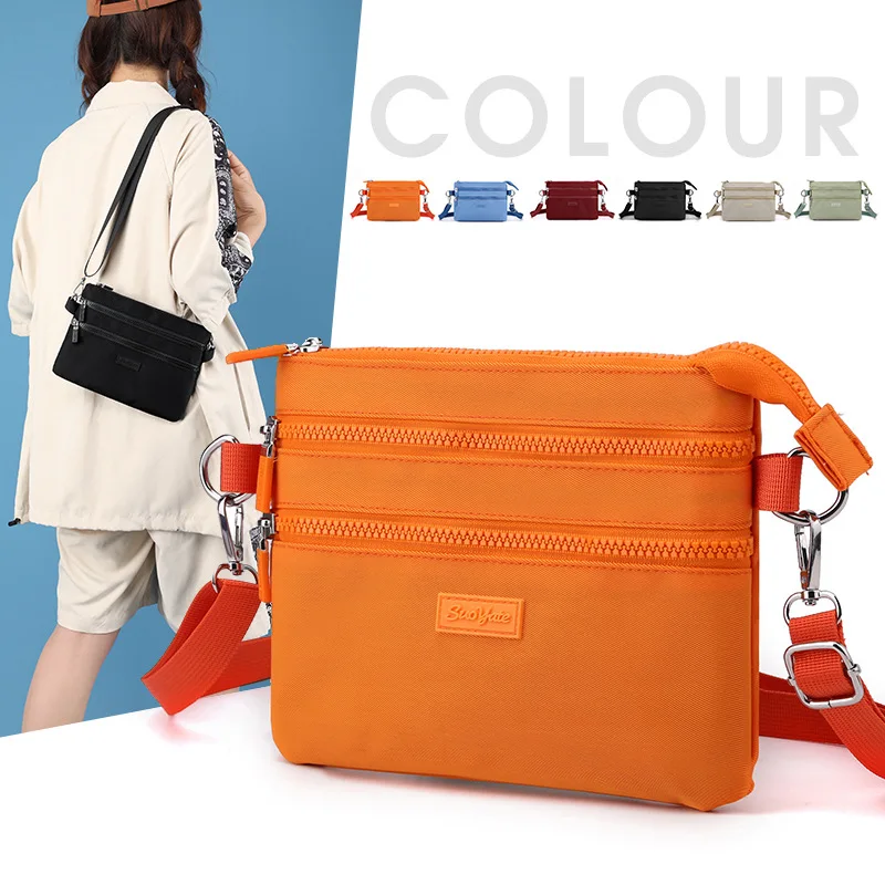 

Simple Design Women's Messenger Bag Fashion Ladies Nylon Small Shoulder Bags Girls Purse Cloth Handbags for Female