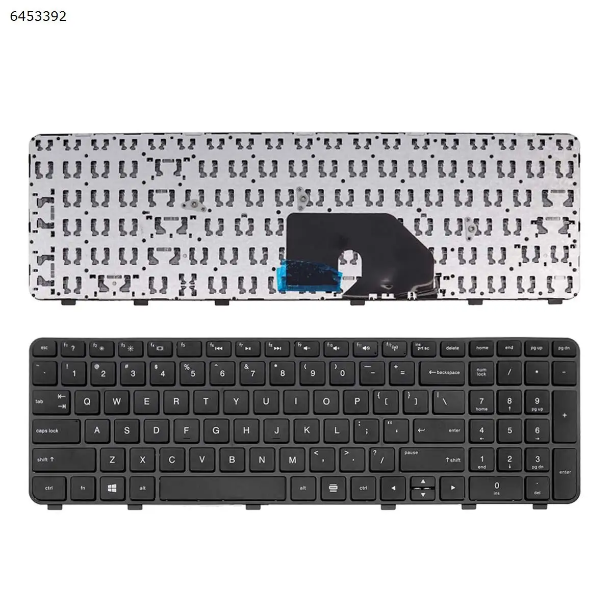 

US Laptop Keyboard for HP DV6-6000 DV6-6100 GLOSSY FRAME BLACK
