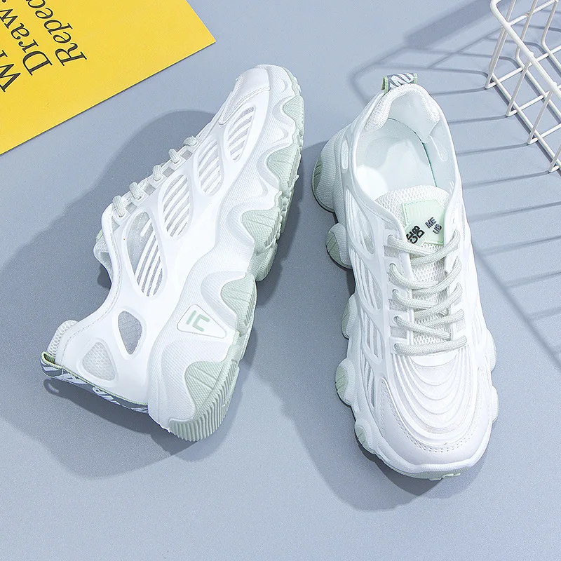 Women's shoes 2022 summer new ins tide all-match student net red casual shoes women's thick bottom running sneakers