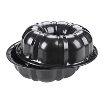 non stick cake pans pumpkin shape fluted tube baking mold carbon steel 9 4 inch round baking supplies heavy duty materials
