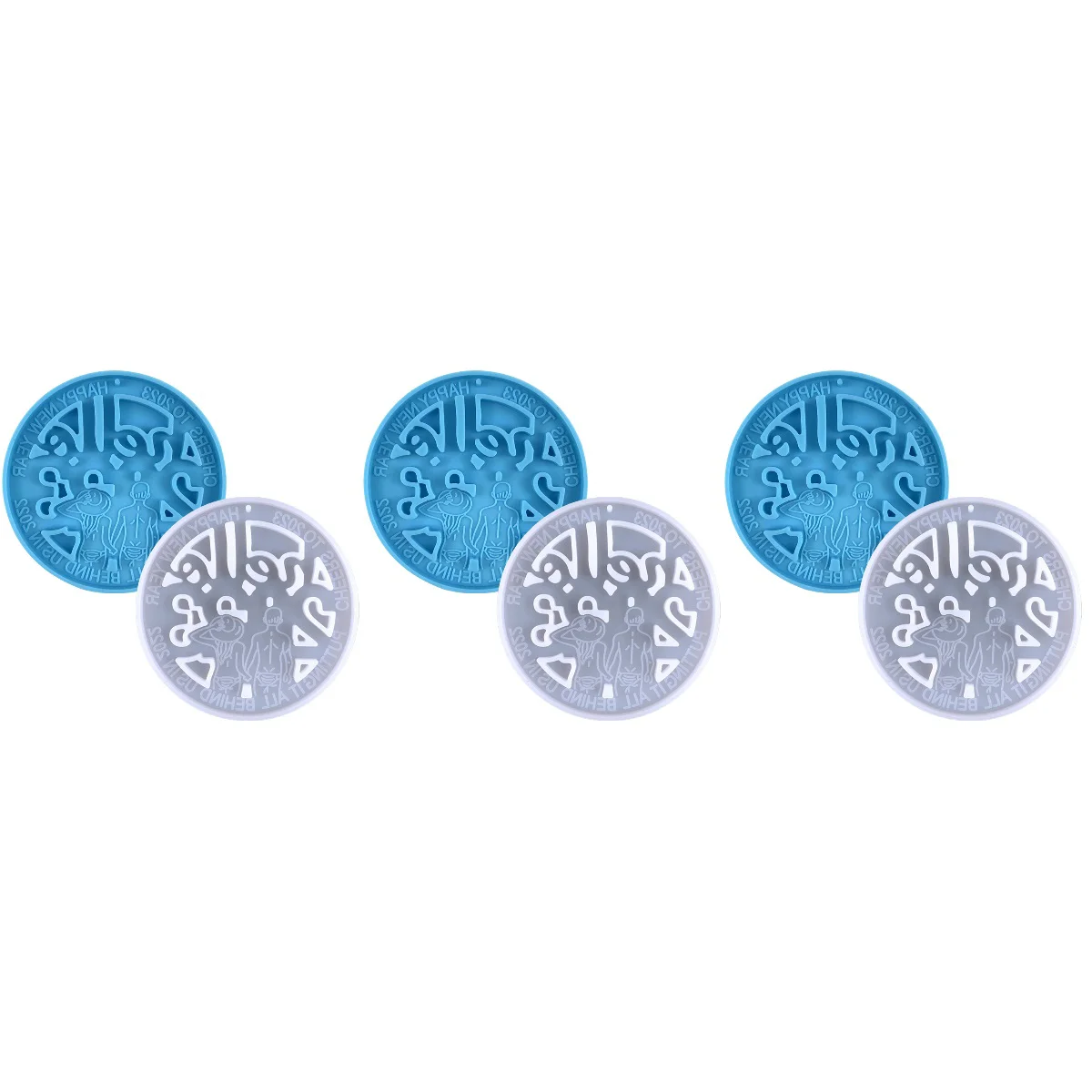 

6 Keychain Resin Epoxy Key Chain Charm for Valentine's Day Gift