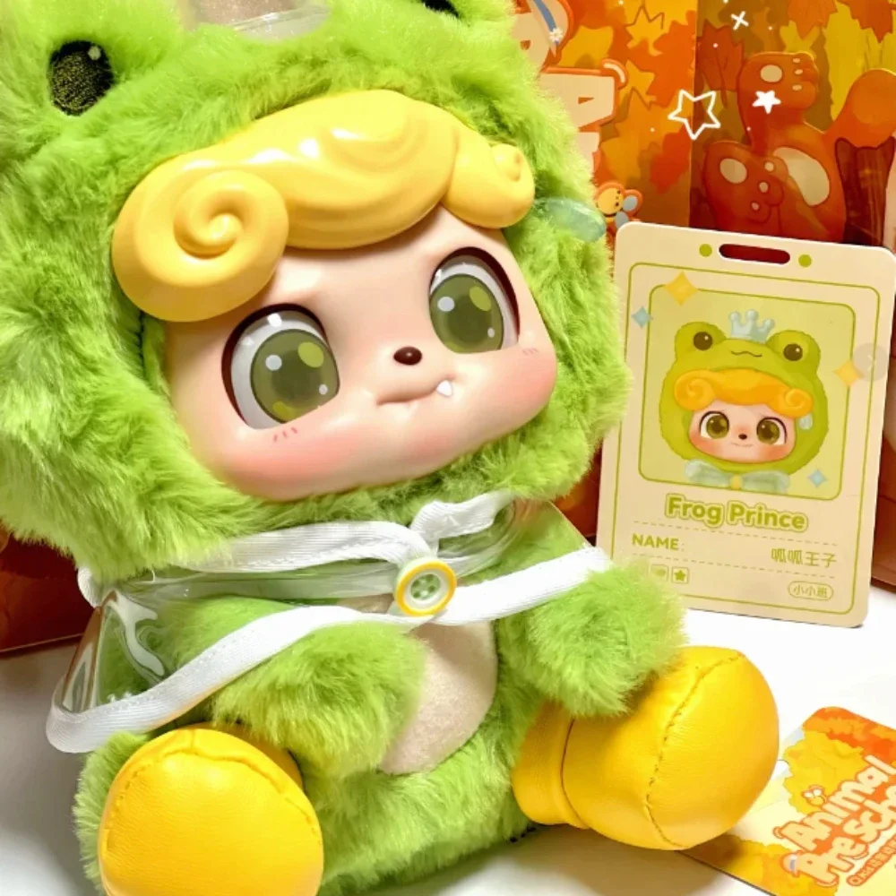 Фото Новая серия Q.Kid Animal Preschool, слепая коробка Kawaii Q Kid, пушистая виниловая коллекция, модель сумки, декор, подвеска, игрушка в подарок для детей, девочек №4