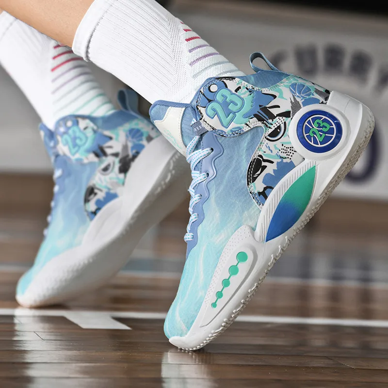 Женские баскетбольные туфли дышащая амортизирующая Нескользящая прочная