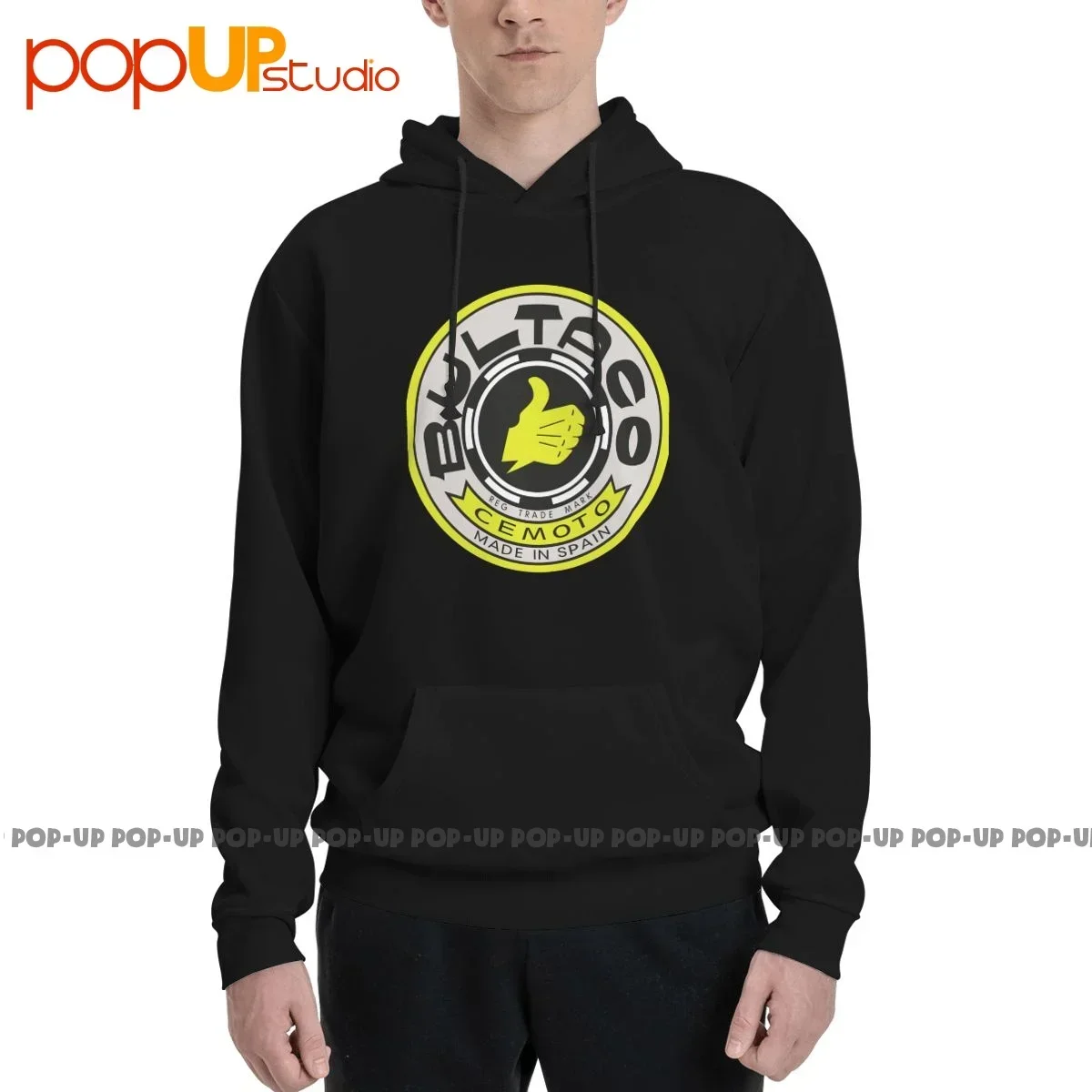 Фото Bultaco Sherpa Испания Moto Offroad Racing Спортивная толстовка с капюшоном Толстовки с капюшоном Новый стиль Хип-хоп Лучшее качество №1
