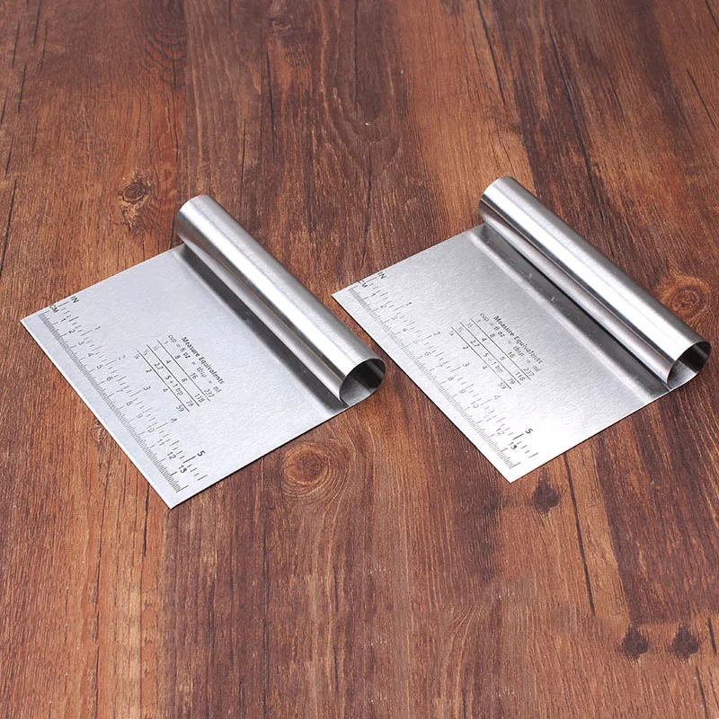 Профессиональный скребок для теста пиццы из нержавеющей стали резак лопатки