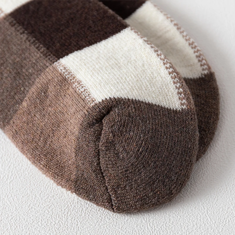 5Pairs/Lot Winter Thicken Wool Socks Men's High Quality Towel Keep Warm Sock Cotton Christmas Gift Socks For Male Thermal 38-45