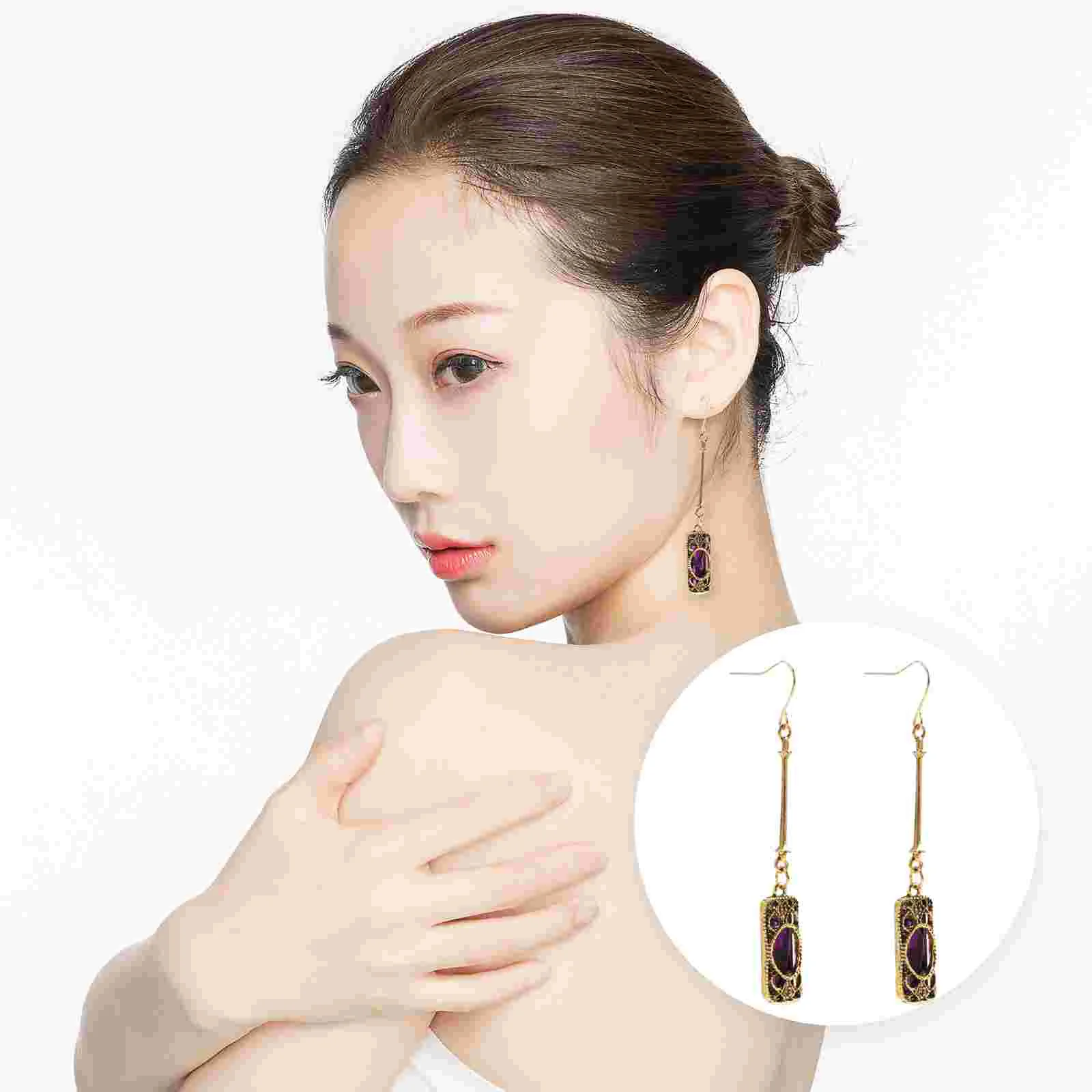 

Earrings Drop Earring Dangle Gemstonegirls Rhinestonebridalteen Alloydecoration Baroque Crystal Bohemian Tassel Statement