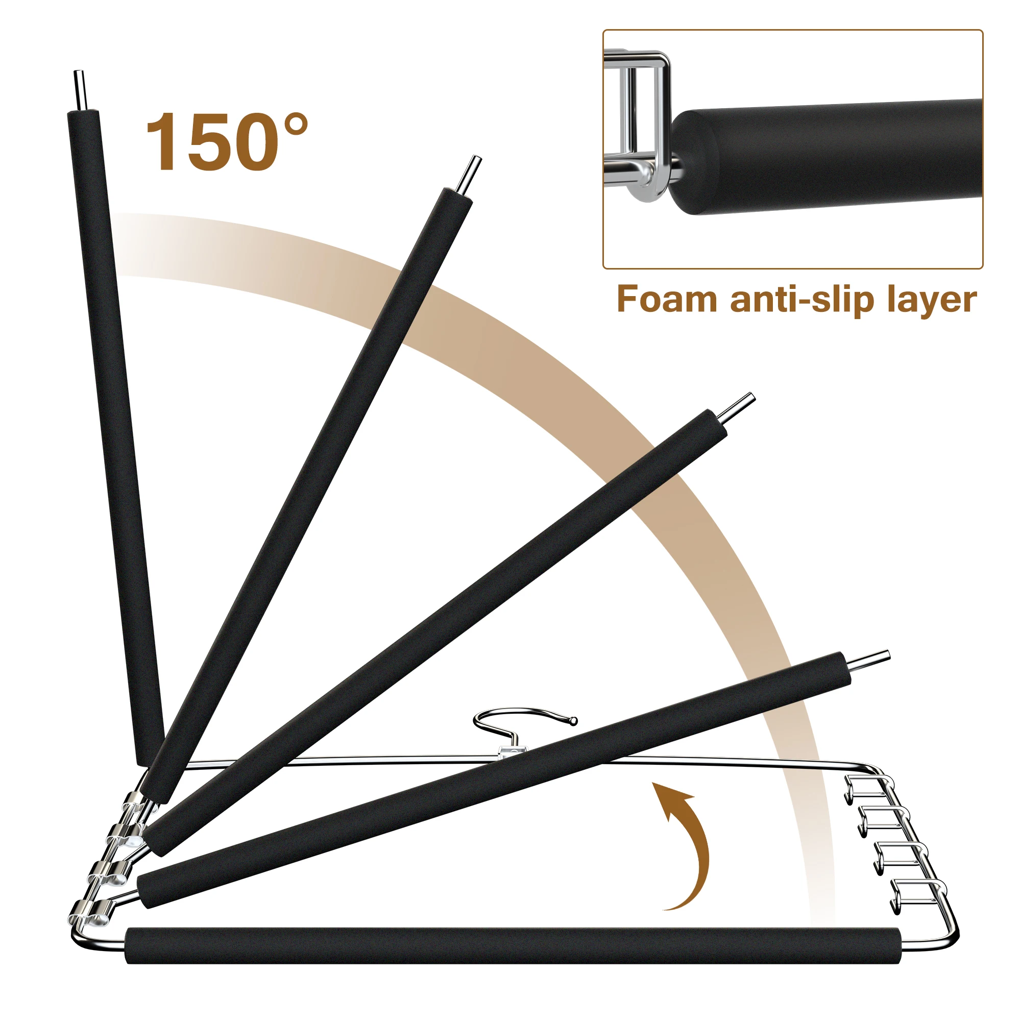 5-слойные многофункциональные вешалки для одежды многослойная компактная