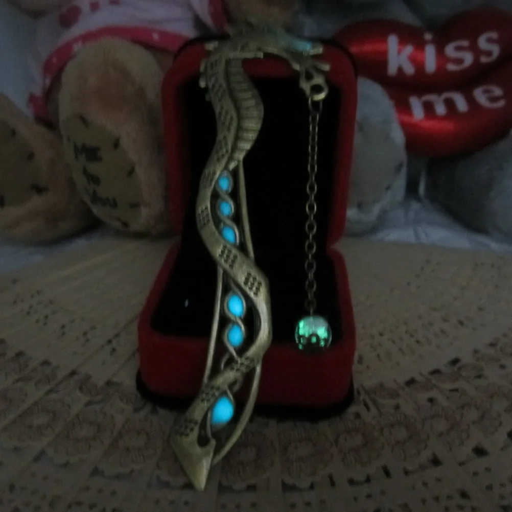 

Dragon Hairpin Metal Glowing Shape Luminous Book Bead Pearl Alloy Bronze Vintage Marker Styleloverscreative Stationery
