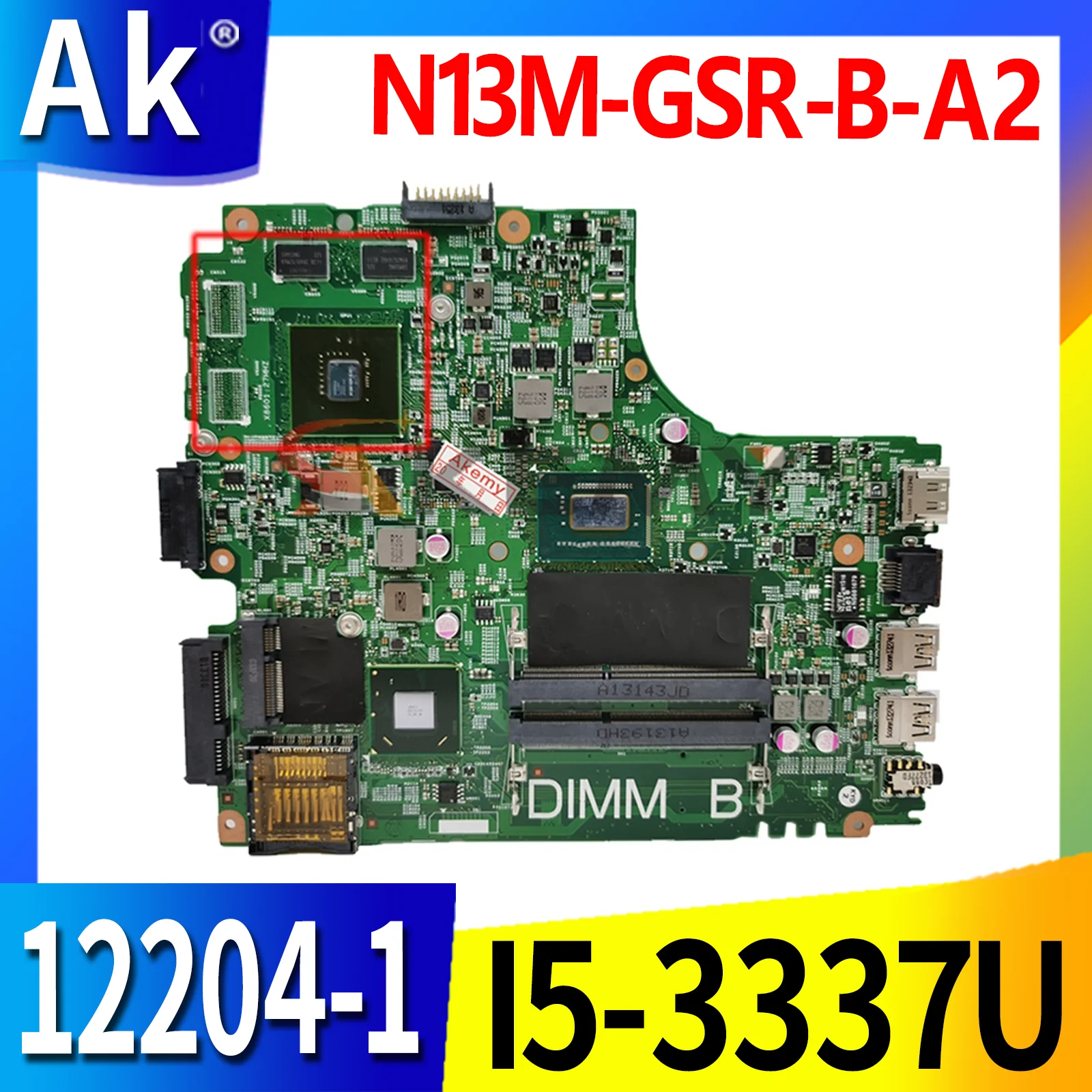 

Материнская плата для ноутбука DELL Inspiron 3421 I5-3337U SR0XL