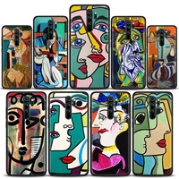 picasso abstract art painting case for xiaomi redmi 9a 7a 9c 9t 9 10 7 6 8a case soft silicone cover for redmi k40 k40s k50 pro