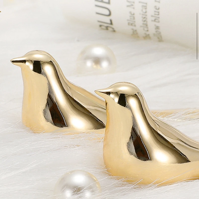 Золотые ручки для шкафа с птицами настенные ящиков животными винтажные кухонные