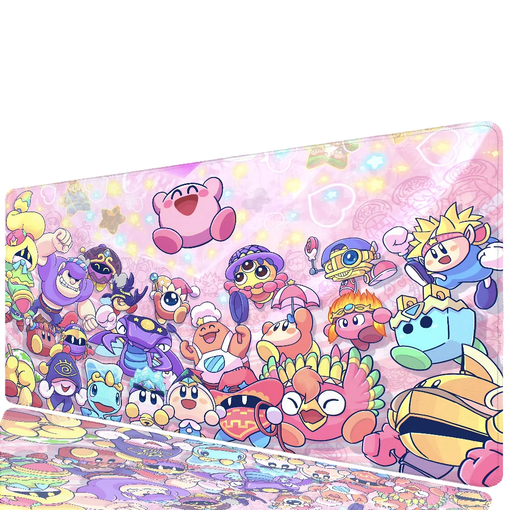 Anime Mousepad Large Gaming Mouse Pad LockEdge Thickened Computer Keyboard Table Desk Mat K-Kirby-y