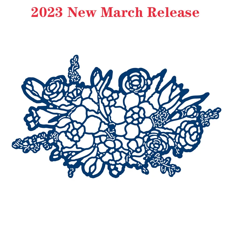 

Beautiful Flowers 2023 New March Release Metal Cutting Dies For Diy Scrapbooking Crafts Maker Photo Album Template Handmade