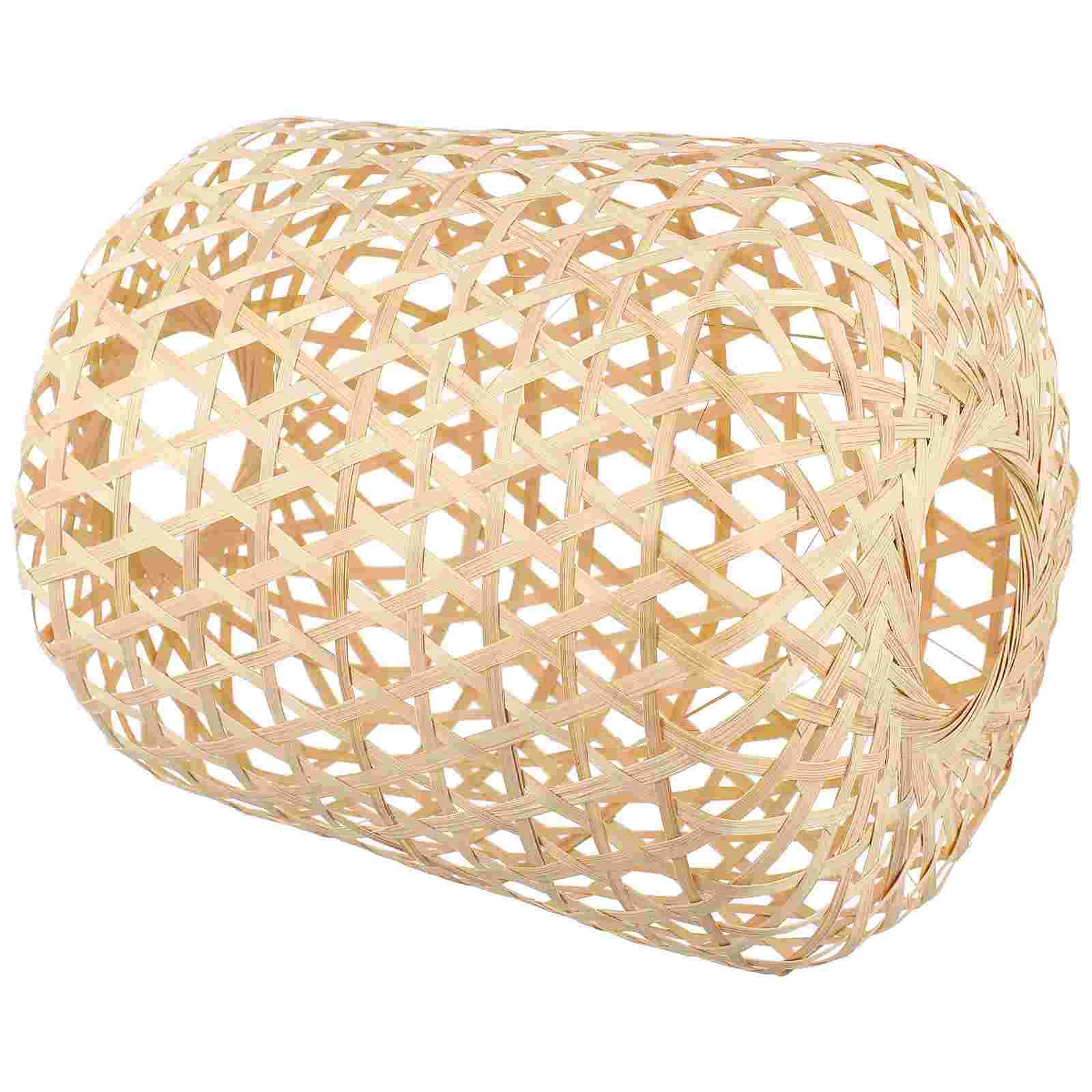 

Lamp Lampshade Shade Cover Pendant Light Ceiling Wicker Chandelier Farmhouse Rattan Table Woven Rustic Floor Berrel Hanging