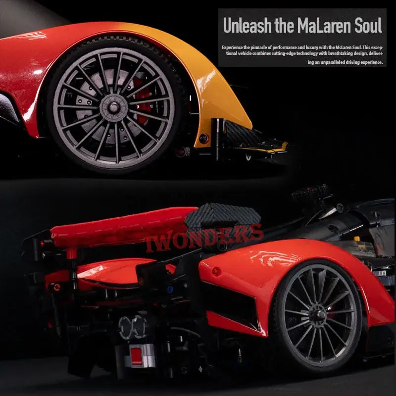 Технические строительные блоки 1:10 SOLUS GT 2135 шт. гоночная модель суперкара