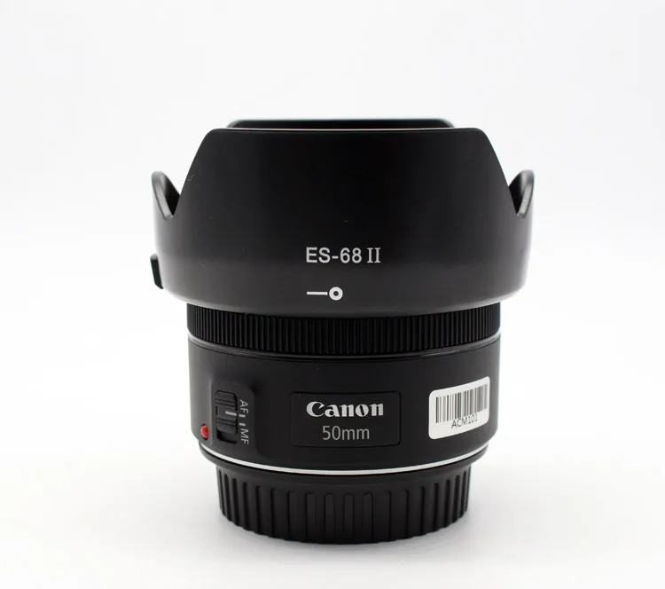 

ES-68II ES 68 II ES-68II Lens Hood Reversible 49mm Camera Lente Accessories for Canon EF 50mm f/1.8 STM