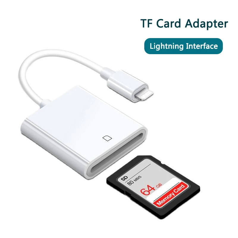 

Считыватель карт памяти Lightning/TF для iPhone, iPad, iPod