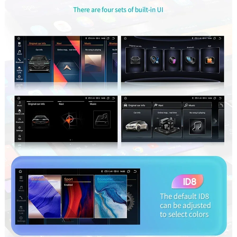 Фото 10.33 7862 Автомагнитола с AI-системами CarPlay и Android Auto для BMW 5 серии F10 F11 F12 CIC NBT, GPS-мультимедийный плеер, стерео-головное устройство №4