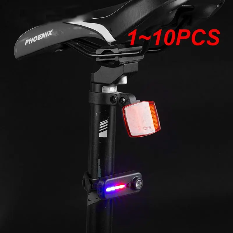 

1~10PCS C-type Rechargeable Tail Lamp Led Portable Flashlight Waterproof Emergency Flashlamp Cycling Running