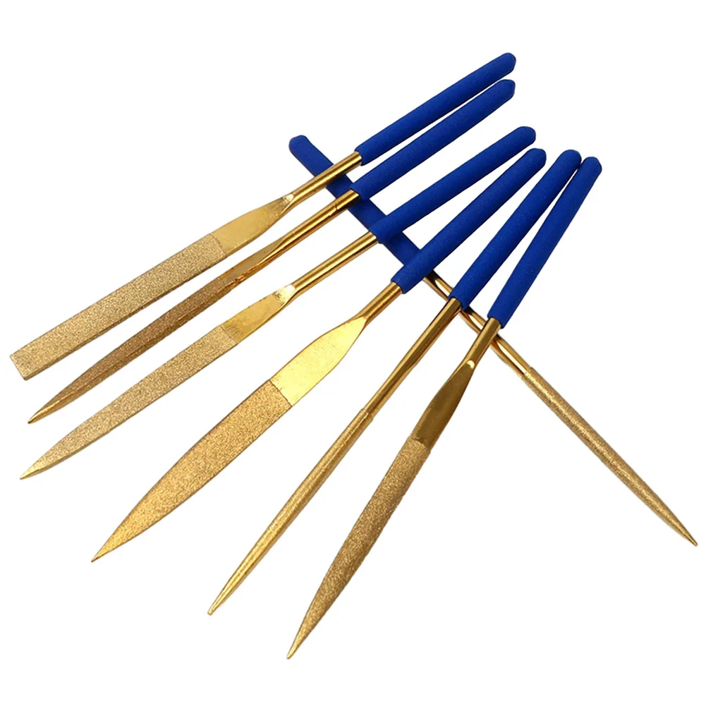 

Professional Grade Diamond Files 10PCS Titanium Coated Fine Grinding Ideal for Metal Wood Stone Jewelry