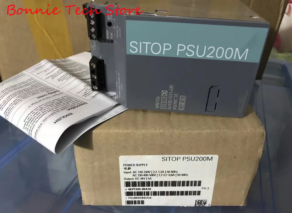 

6EP1333-3BA10 для SIEMENS SITOP PSU200M 5 A стабилизированный источник питания Вход: 120/230-500 В переменного тока выход: 24 В постоянного тока/5 А