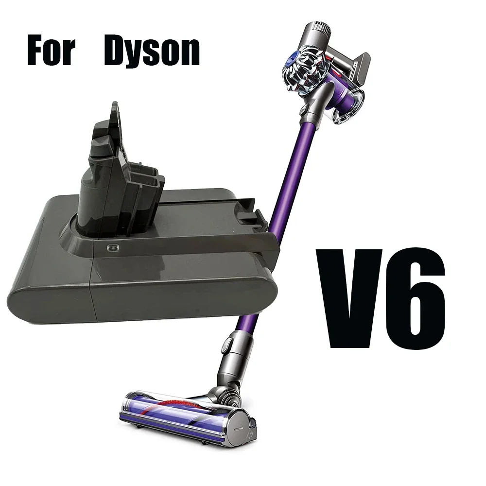 Фото Новый сменный аккумулятор 21,6 В 12800 Ач для Dyson DC62 DC59 DC58 SV03 SV04 SV09 Animal Motorhead V6 Slim V6, абсолютный вакуумный аккумулятор №1