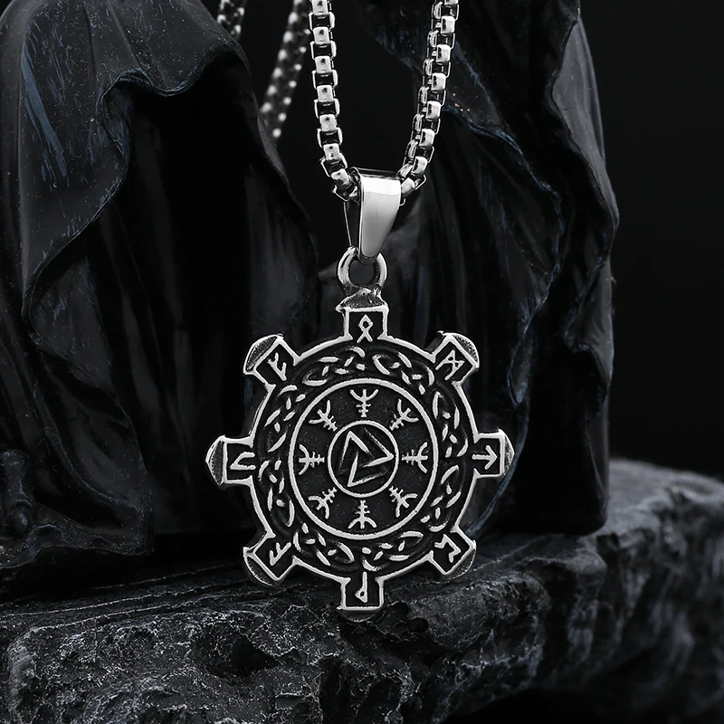 Модный 2024 Новый Винтажный 316L Компасс викингов из нержавеющей стали и Кельтский