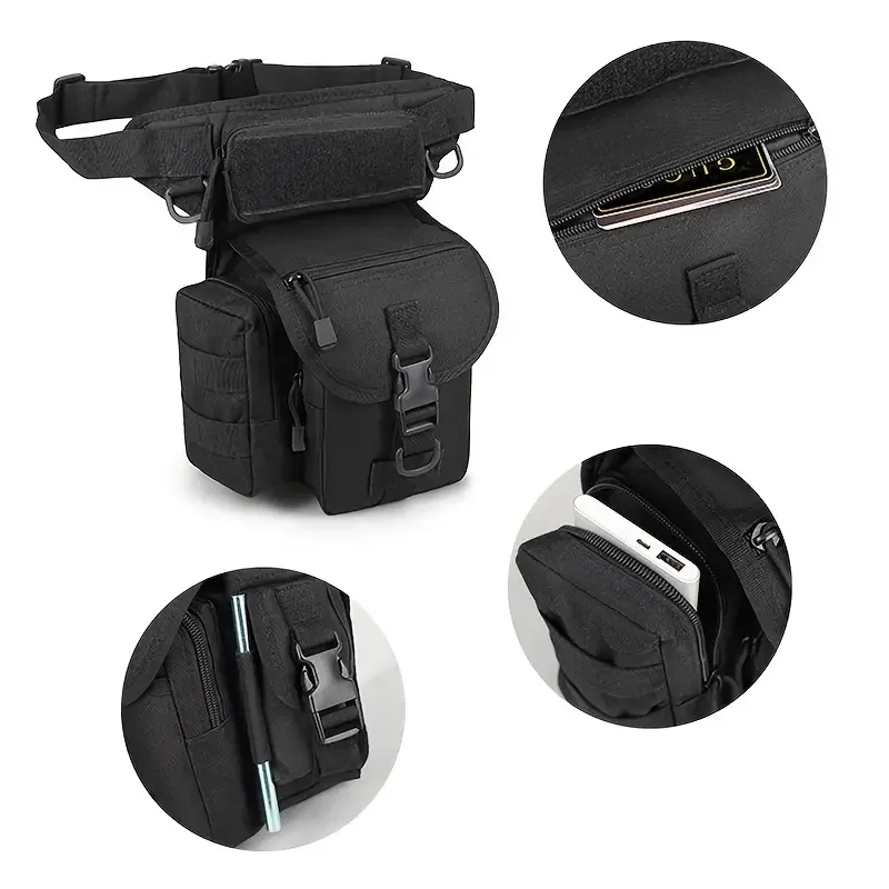Tactical Military Waist Bag Drop Leg Bag Waist Pack  Hiking Cycling Climbing