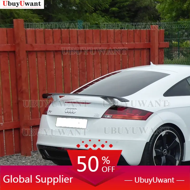 

Глянцевый черный спойлер для багажника для Audi TT MK2, украшение для крыла багажника, комплект для тела, спойлер 2008 2009 2010 2011
