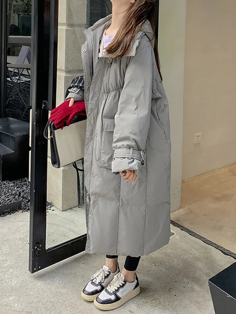 GOPLUS Women Winter Coats and Jackets Warm Hooded Long Overcoat Padded Jacket Dames Jas Abrigo Largo Mujer Manteaux Hiver Femme